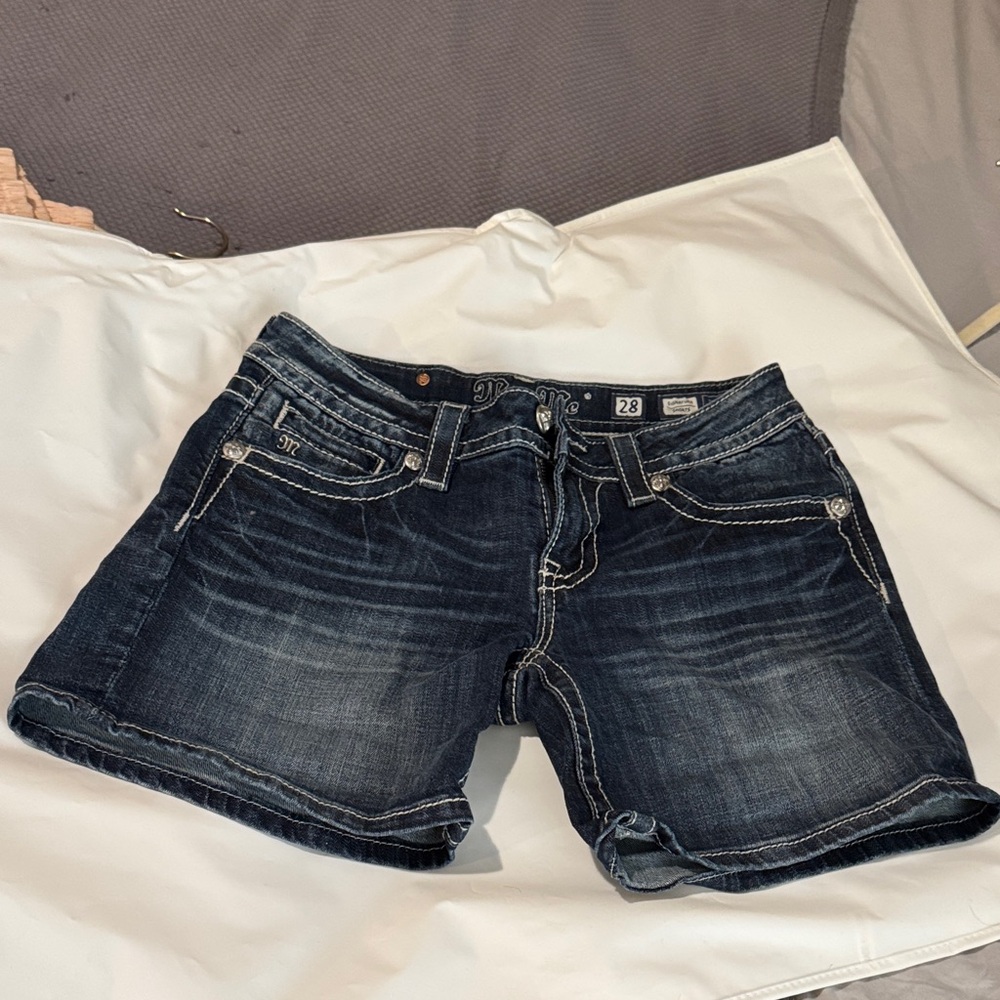 Miss Me. Women's Dark Blue Denim Shorts